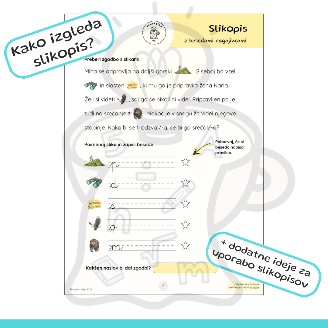 Slikopisi z besedami nagajivkami (1. del)
